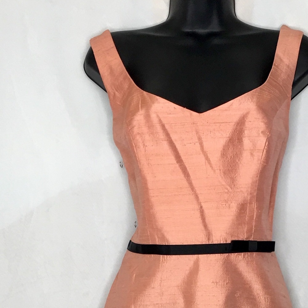 ABS by Allen Schwartz Coral Silk Dress Siz…